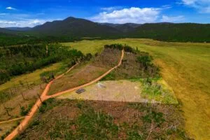 2.5 Acre Pre-Cleared Hillside Lot With Underground Utilities In Upscale Forested Community
