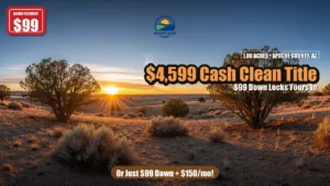 Own 1.06 Acres in Arizona for Just $5,000 – No Monthly Payments, No Hassle!