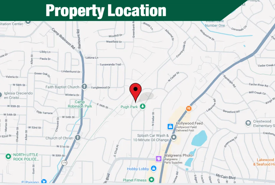 High-Potential 0.4-Acre Land in Desirable North Little Rock